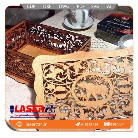 تصویر طرح لیزر جعبه برش دار #1